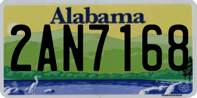 AL license plate 2AN7168