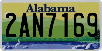 AL license plate 2AN7169