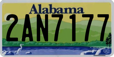 AL license plate 2AN7177