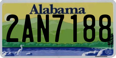 AL license plate 2AN7188