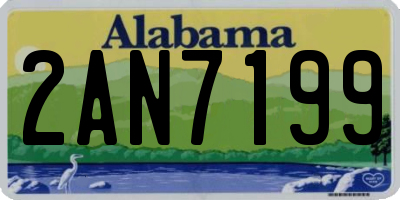 AL license plate 2AN7199