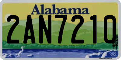 AL license plate 2AN7210