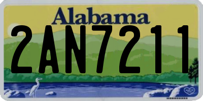 AL license plate 2AN7211