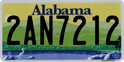 AL license plate 2AN7212
