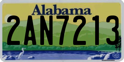 AL license plate 2AN7213