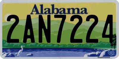 AL license plate 2AN7224
