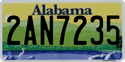 AL license plate 2AN7235