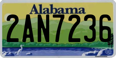 AL license plate 2AN7236