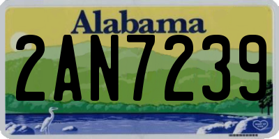 AL license plate 2AN7239