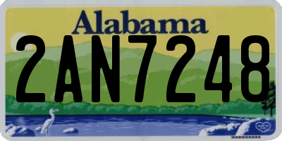 AL license plate 2AN7248