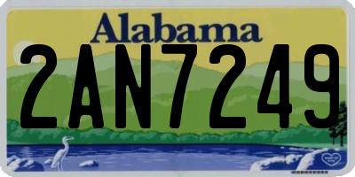 AL license plate 2AN7249