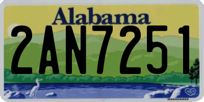 AL license plate 2AN7251