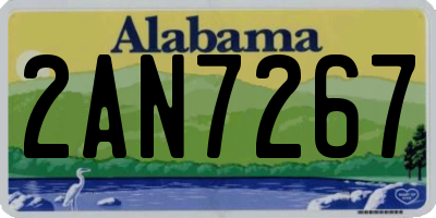 AL license plate 2AN7267