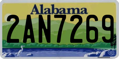 AL license plate 2AN7269