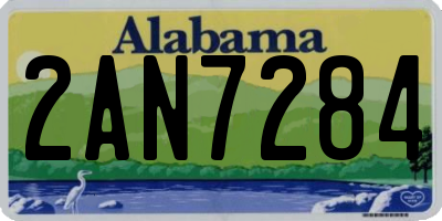 AL license plate 2AN7284