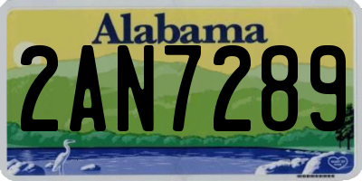 AL license plate 2AN7289