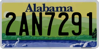 AL license plate 2AN7291