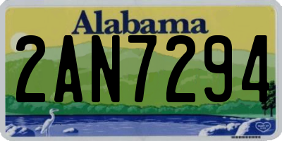 AL license plate 2AN7294