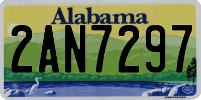 AL license plate 2AN7297