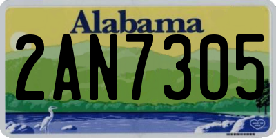 AL license plate 2AN7305