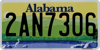 AL license plate 2AN7306