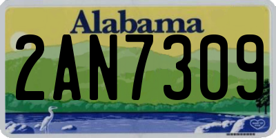 AL license plate 2AN7309