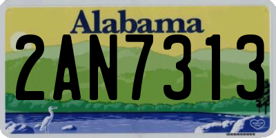 AL license plate 2AN7313