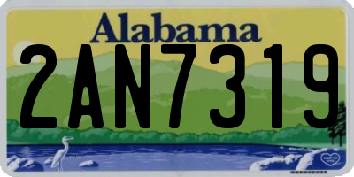 AL license plate 2AN7319