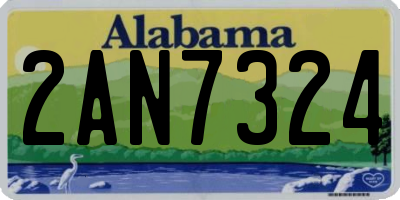 AL license plate 2AN7324