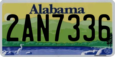 AL license plate 2AN7336