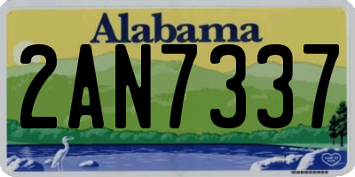 AL license plate 2AN7337