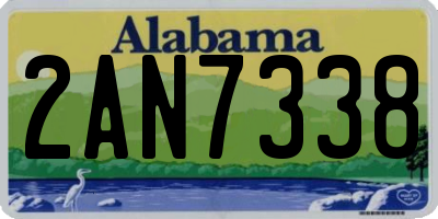 AL license plate 2AN7338
