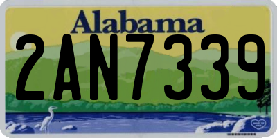 AL license plate 2AN7339