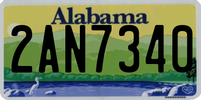 AL license plate 2AN7340