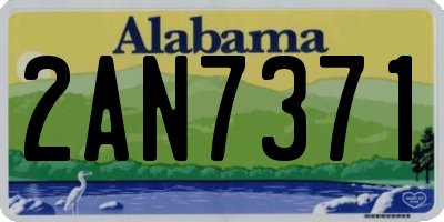 AL license plate 2AN7371