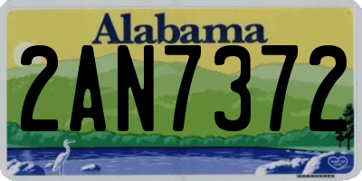 AL license plate 2AN7372