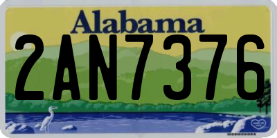 AL license plate 2AN7376