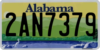 AL license plate 2AN7379