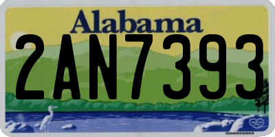 AL license plate 2AN7393