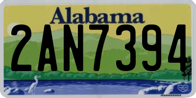 AL license plate 2AN7394