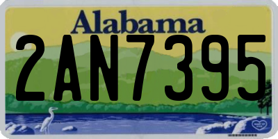 AL license plate 2AN7395