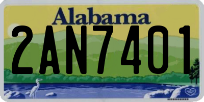 AL license plate 2AN7401