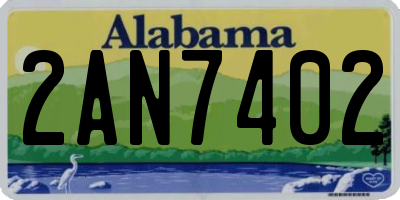 AL license plate 2AN7402