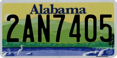 AL license plate 2AN7405
