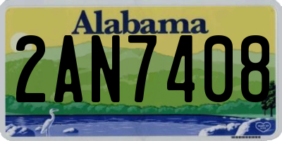 AL license plate 2AN7408
