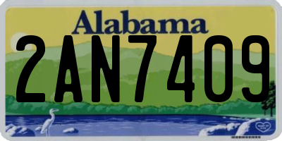 AL license plate 2AN7409