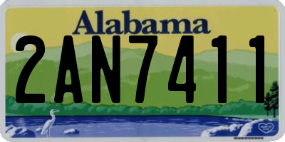 AL license plate 2AN7411