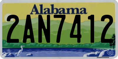 AL license plate 2AN7412