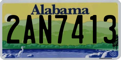 AL license plate 2AN7413