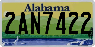 AL license plate 2AN7422